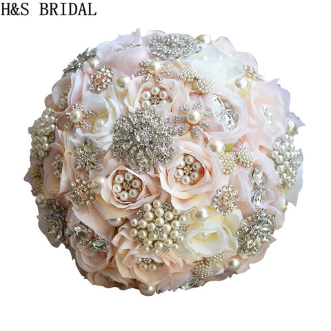 Round Blush Wedding Bouquet