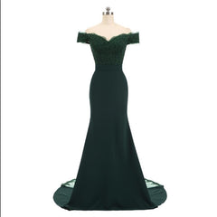 V Neck Cap Sleeve Vintage Lace Appliques Beaded Mermaid Bridesmaid Dresses