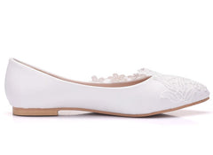 White Lace Wedding Shoes