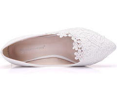 White Lace Wedding Shoes