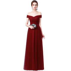 Off Shoulder & Bow Belt Celebrity Dress