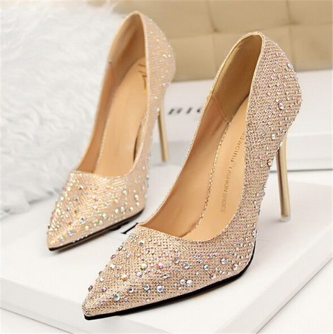 Sequined Women High Heels