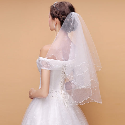 Women Pearl Bridal Veil
