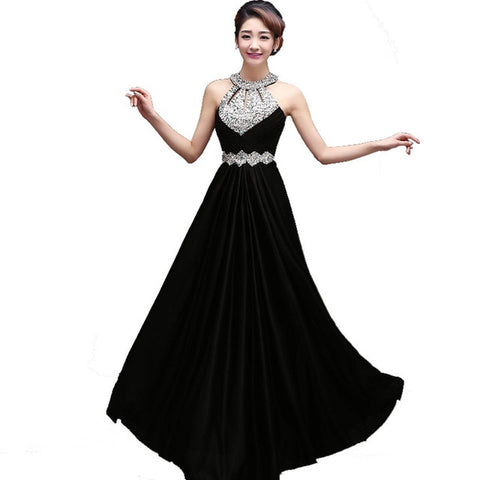 Beading Pleat Silk Celebrity Evening Dress
