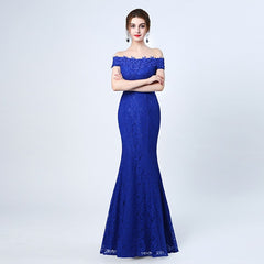 Lacy Mermaid Off-Shoulder Celebrity Dress