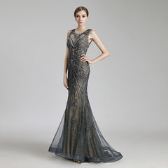 Long Mermaid Vintage Celebrity Dress