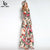 Floral Long Sleeve Maxi Dress