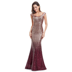 Long Sparkle Sequin Mermaid Gown