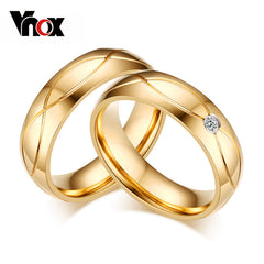Gold-Color Stainless Steel Ring