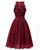 Formal Dress for Home Coming / Prom Multiple Colors Lace Illusion Back Pleated Knee-length Chiffon