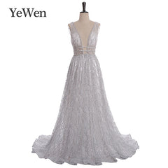 Deep-V Sexy Formal Celebrity Gown