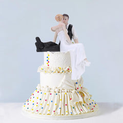 Resin Bride & Groom Wedding Cake Topper