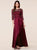Retro Floral Lace Halter Ruched Dress 2 colors