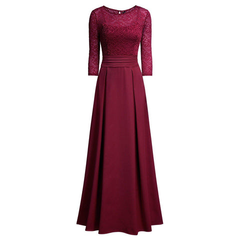 Retro Floral Lace Halter Ruched Dress 2 colors