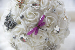 Retro Style Butterfly Dragonfly Brooches Bouquet