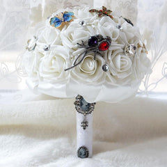 Retro Style Butterfly Dragonfly Brooches Bouquet