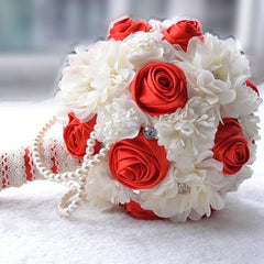 Rhinestones Wedding Bouquet 4 Styles