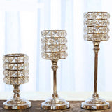 Romantic Candlelight Dinner Props Candlestick Furnishing Articles Crystal Wedding Centerpieces