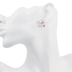 Rose Gold Plated Diamond 4CT Studs