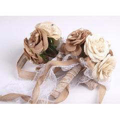 Rustic Wedding Bouquet Burlap Bouquet