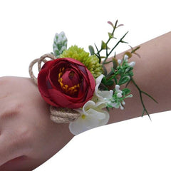 Rustic Wrist Corsage Multiple Colors