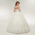 See Through Lace Up Wedding Dress Ball Gown/ Princess Style