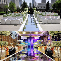 Shiny 1.2M x 20 Meter  Mirror carpet or T-stage Aisle Runner