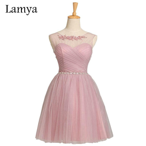 Short Chiffon Bridesmaid Dress