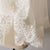 Short One Layer Lace Edge White Ivory Wedding Veil