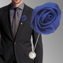 Silk Flower Boutonniere Simple Multiple Colors