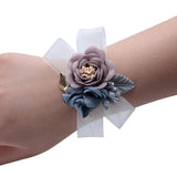 Silk Flower  Wrist Corsage 4 Colors