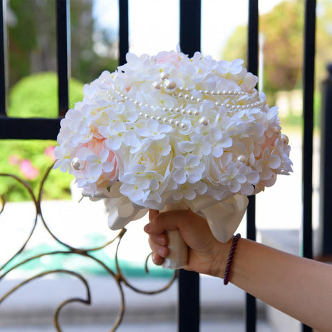 Silk Hydrangea Flower Bouquet