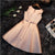 Simple Sleeveless Satin Short Bridesmaid Dresses A-line