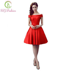 Simple Sleeveless Satin Short Bridesmaid Dresses A-line