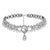 Simulated Pearl and Rhinestones Beads Choker Necklace