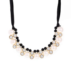 Simulated Pearl Necklace Rope Choker 3 styles