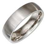 Stainless Steel Brushed 6mm Wedding Band Ring