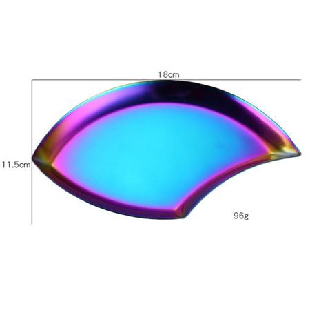 Stainless Steel Leaf Snack Plate