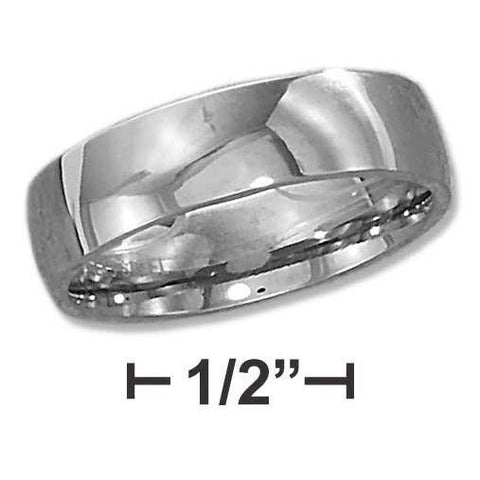 Stainless Steel Unisex 6mm High Polish Wedding Band