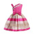 Stamp Striped Strapless Dress With Bow