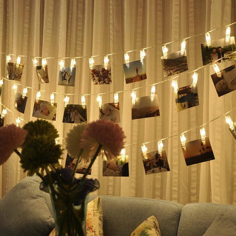 Starry Photo Holder String Lights