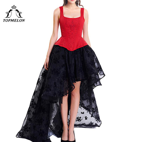 Steampunk Bustier Gothic Corset Women Wedding Dress