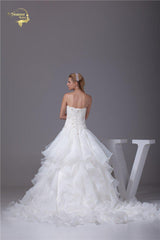 Strapless A Line Modern Meets Classic Wedding Dress