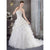 Strapless Wedding Dress A Line Organza & Lace + Beading