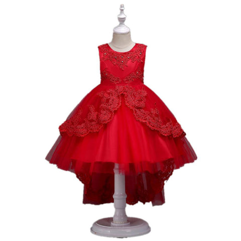 Summer Girl Sleeveless Flower Princess Dress Multiple Colors