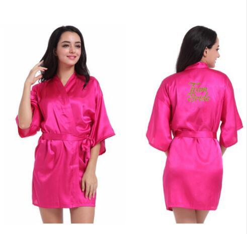 Teamwork Robe Team Bride Robes - Elegant Women's Satin Robes