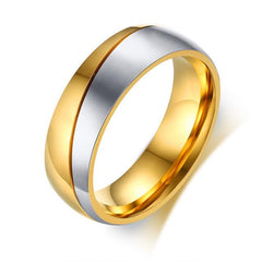 Temperament Wedding Rings CZ Stones Stainless Steel