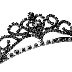 Tiara Black Rhinestones