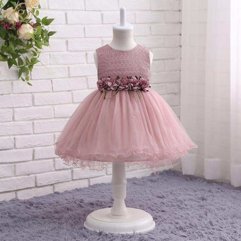 TUTU Flower Girl Dresses - Pink Green Gray TUTU Flower Girl Dresses - Pink Green Gray