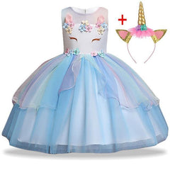 Unicorn Party Dress For Kids Princess Unicorn Dress